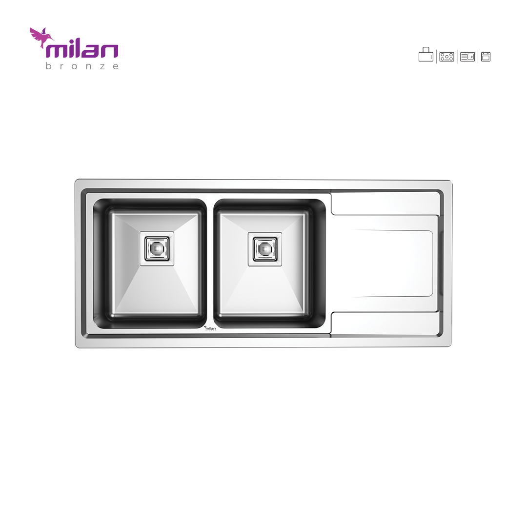 سینک ظرفشویی توکار 8012 میلان برنز