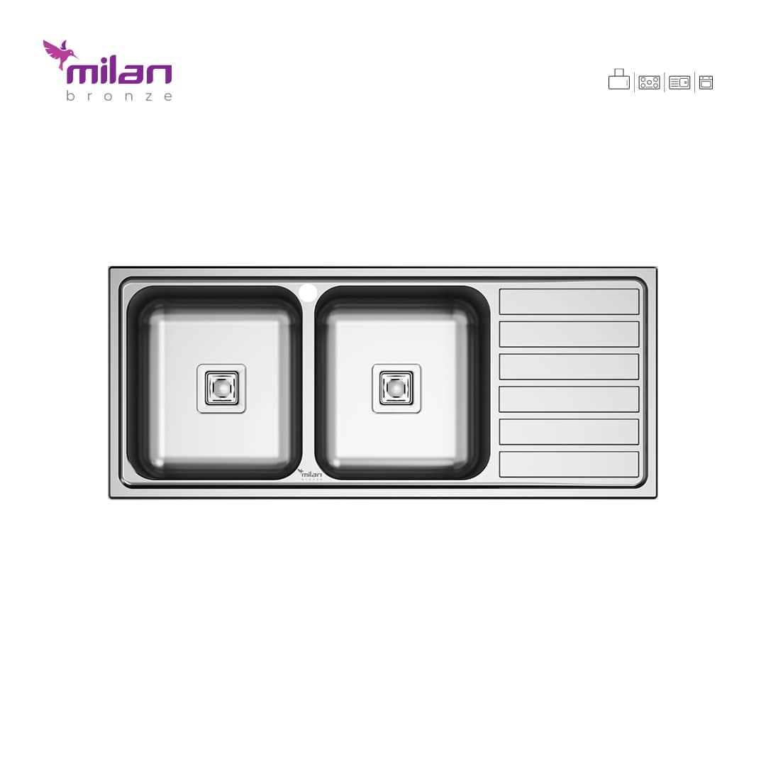 سینک ظرفشویی توکار 5014 میلان برنز