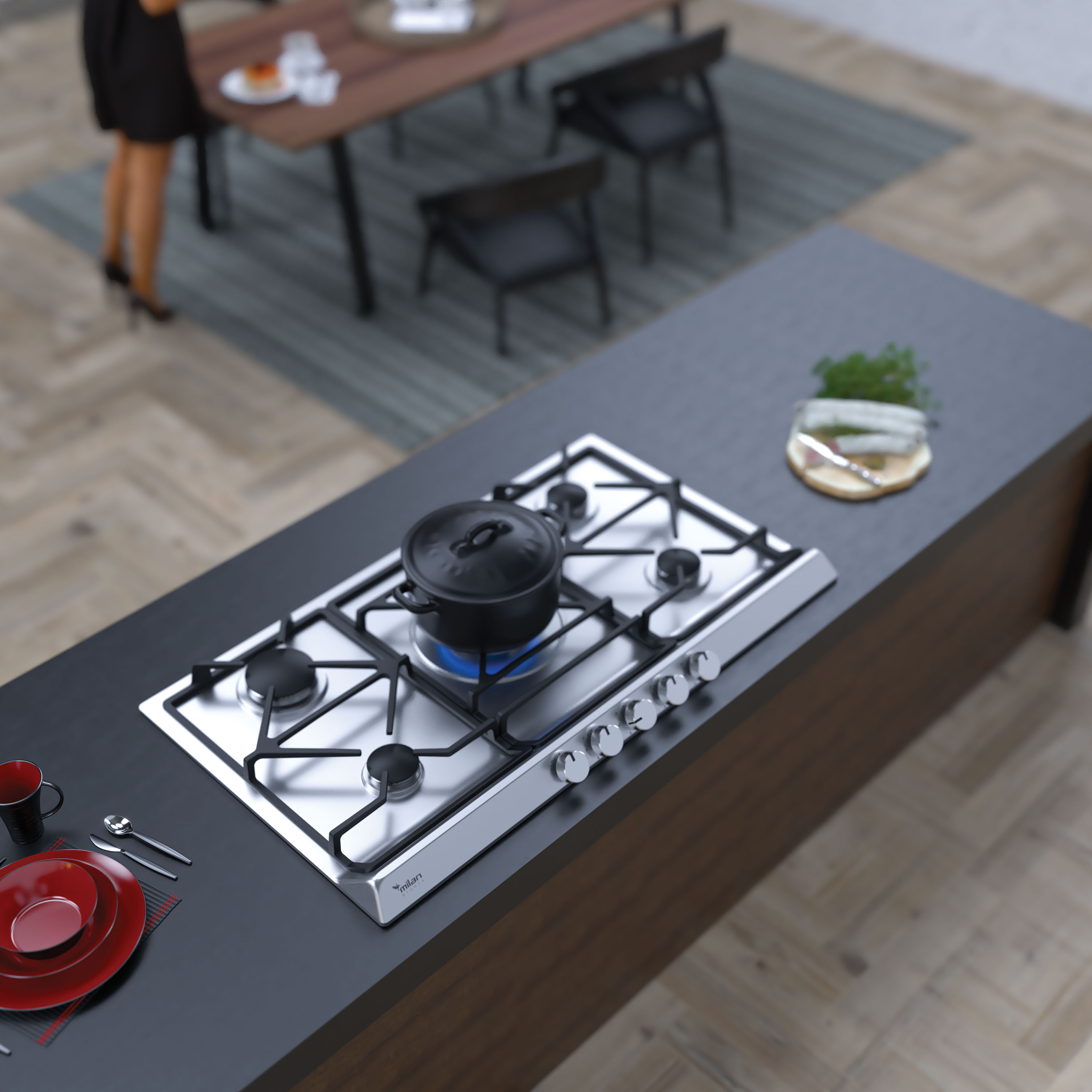 گاز S29 استیل میلان برنز