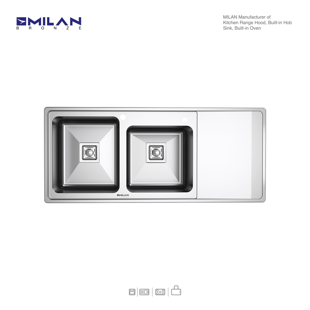 سینک استیل توکار میلان برنز مدل 6010