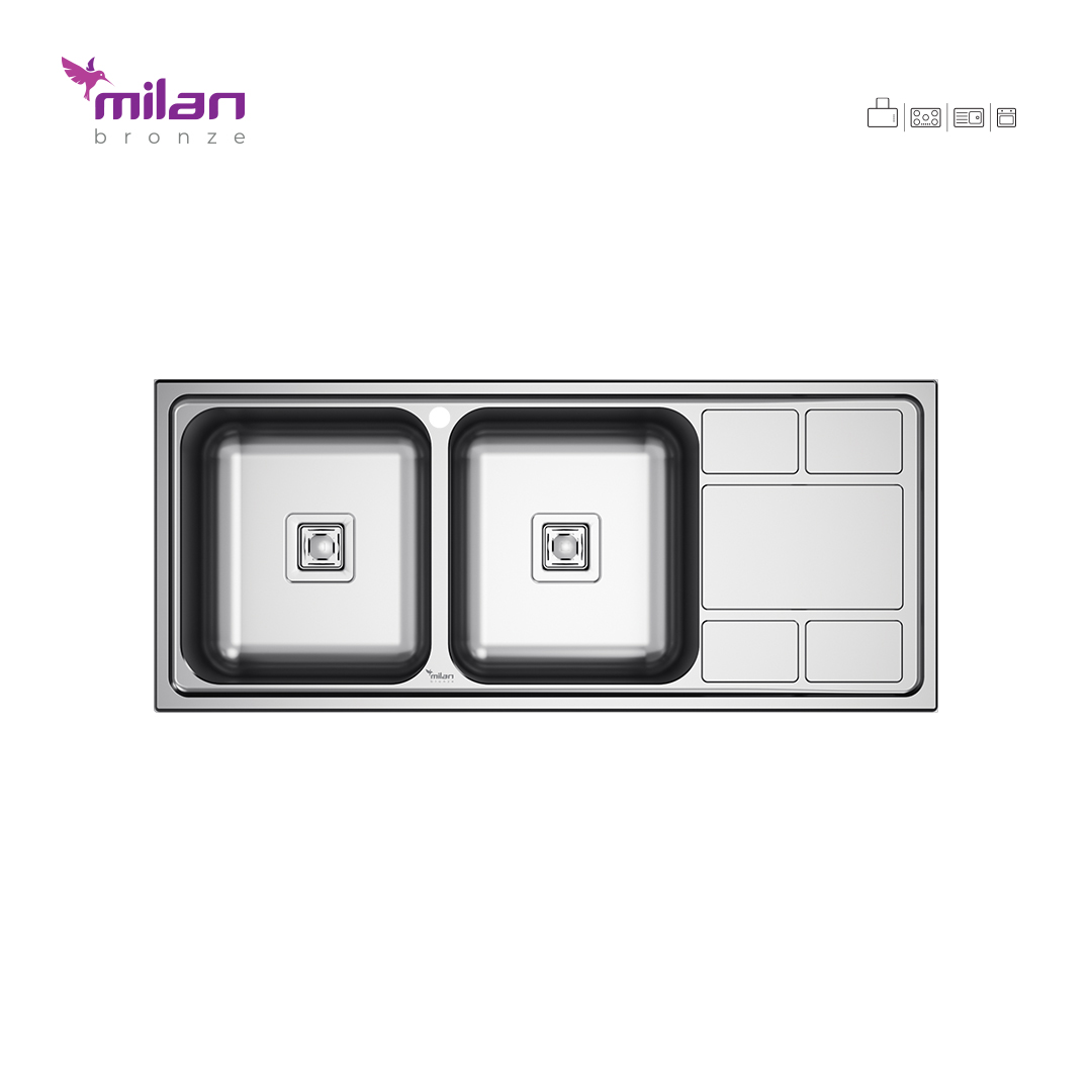 سینک ظرفشویی توکار 5010 میلان برنز