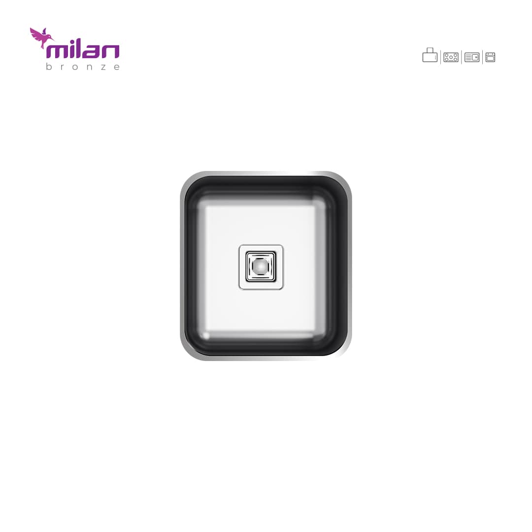 سینک ظرفشویی توکار 3012 میلان برنز